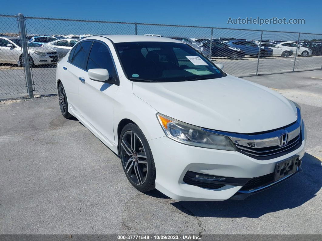 2017 Honda Accord Sport Se White vin: 1HGCR2F10HA244737