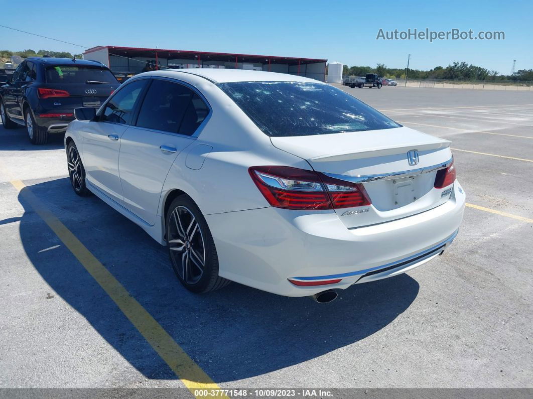 2017 Honda Accord Sport Se White vin: 1HGCR2F10HA244737