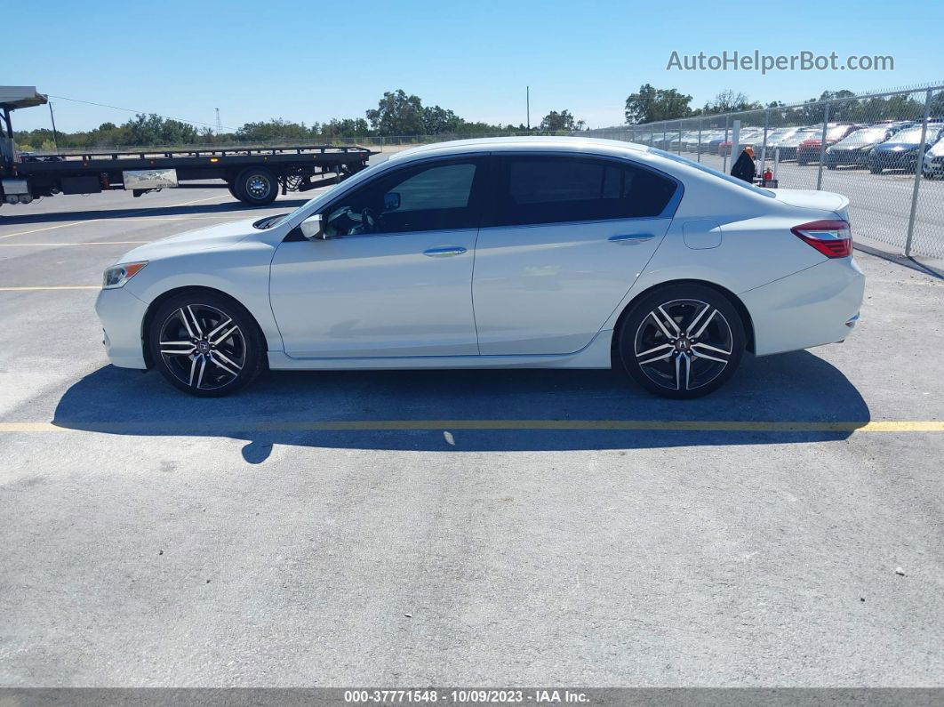 2017 Honda Accord Sport Se White vin: 1HGCR2F10HA244737