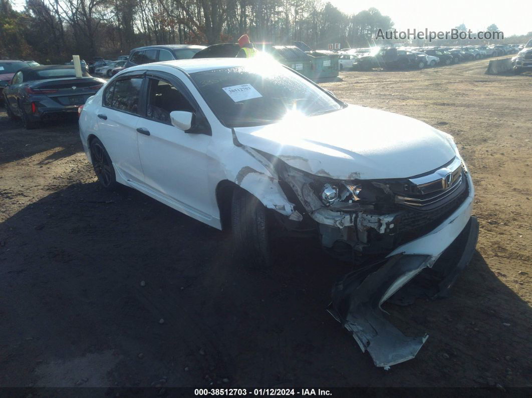 2017 Honda Accord Sport Se White vin: 1HGCR2F10HA269394