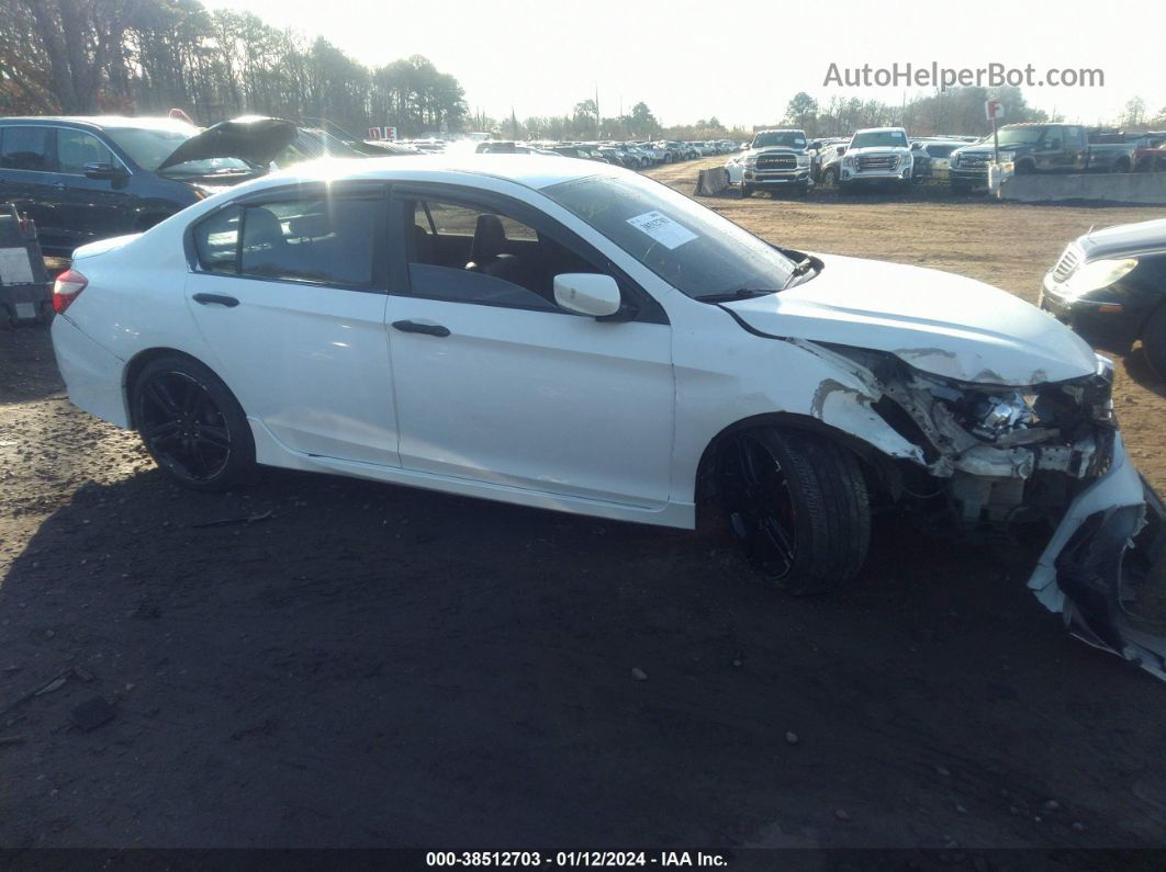 2017 Honda Accord Sport Se White vin: 1HGCR2F10HA269394