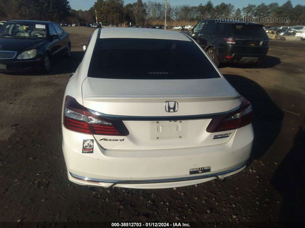 2017 Honda Accord Sport Se White vin: 1HGCR2F10HA269394