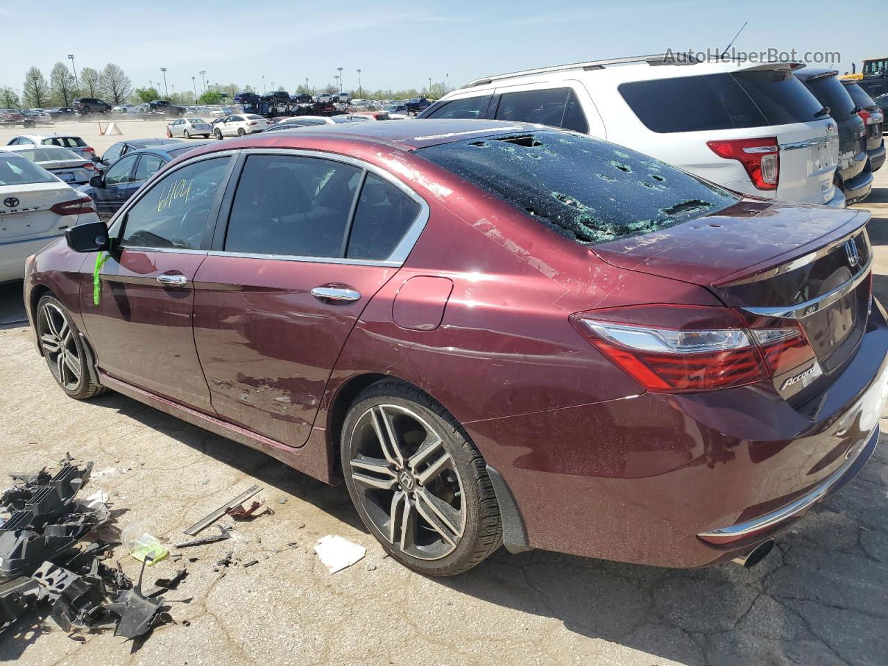 2017 Honda Accord Sport Special Edition Maroon vin: 1HGCR2F11HA025267