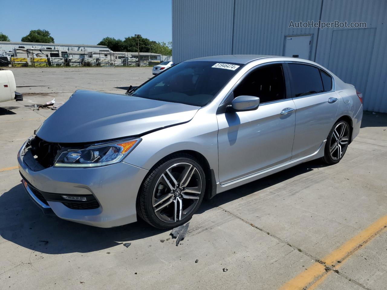 2017 Honda Accord Sport Special Edition Silver vin: 1HGCR2F11HA057880