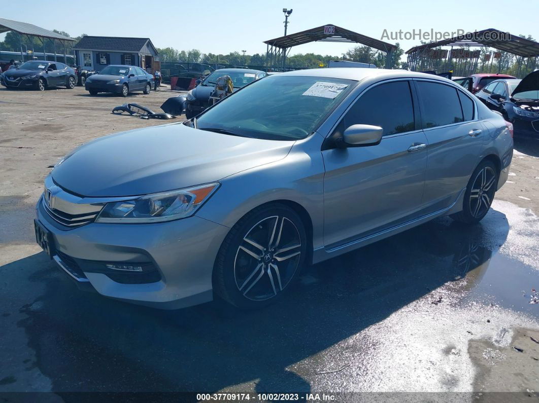 2017 Honda Accord Sport Se Silver vin: 1HGCR2F11HA121514