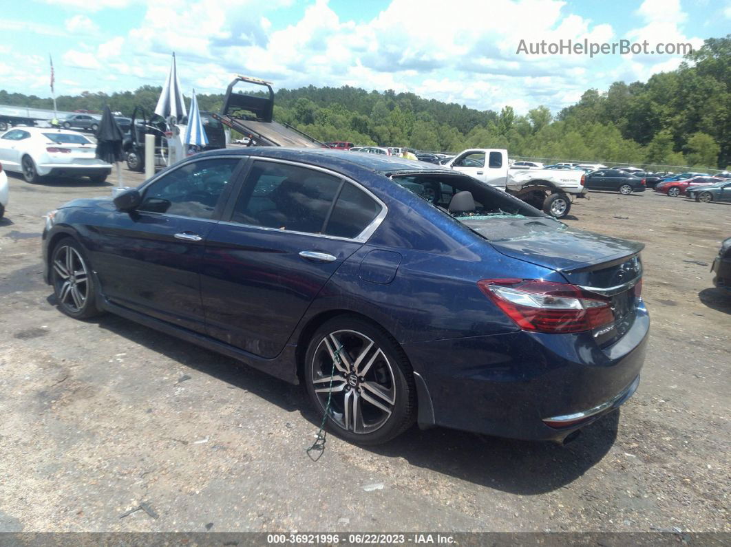 2017 Honda Accord Sedan Sport Se Blue vin: 1HGCR2F11HA141150