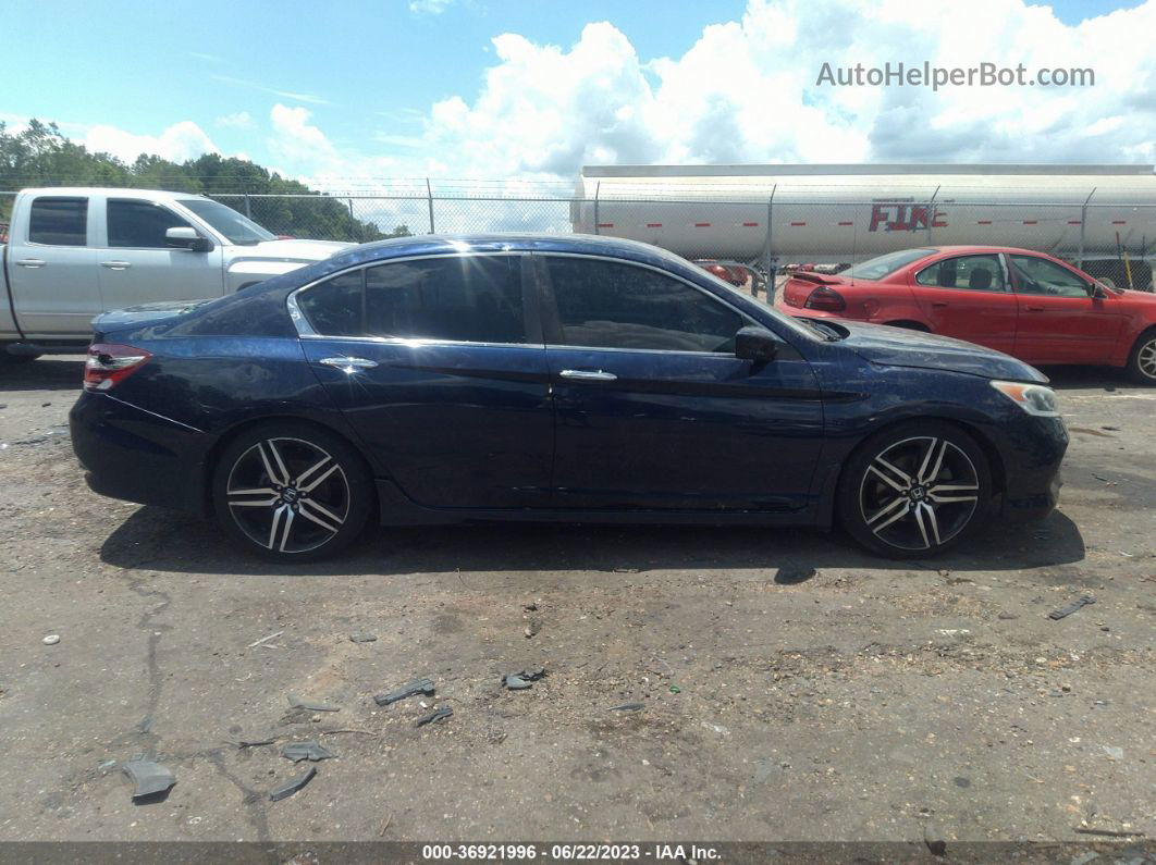 2017 Honda Accord Sedan Sport Se Blue vin: 1HGCR2F11HA141150