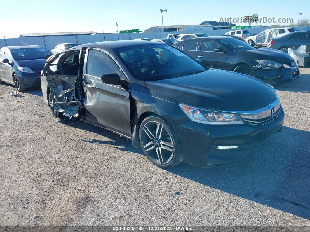 2017 Honda Accord Sport Se Black vin: 1HGCR2F11HA183320