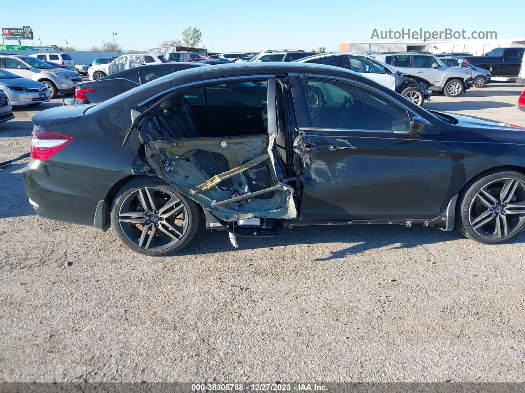 2017 Honda Accord Sport Se Black vin: 1HGCR2F11HA183320