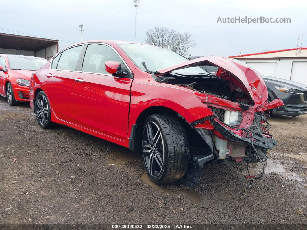 2017 Honda Accord Sport Se Red vin: 1HGCR2F11HA194575