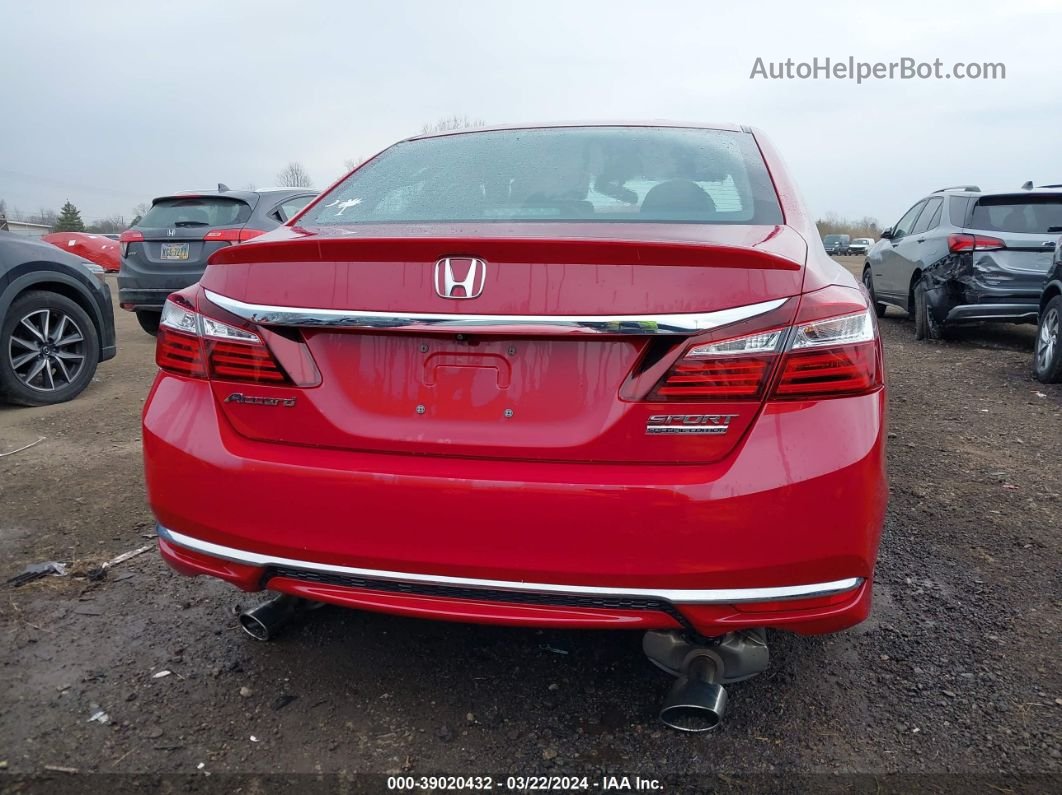 2017 Honda Accord Sport Se Red vin: 1HGCR2F11HA194575