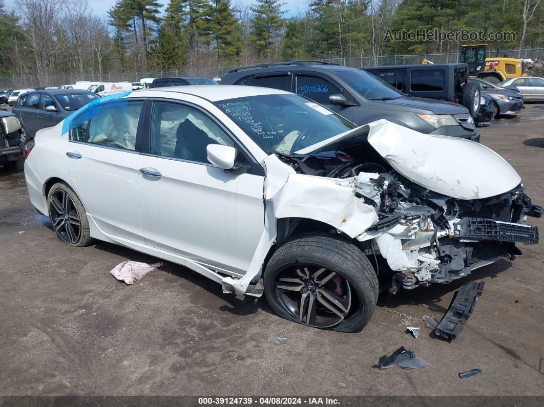 2017 Honda Accord Sport Se White vin: 1HGCR2F11HA222326