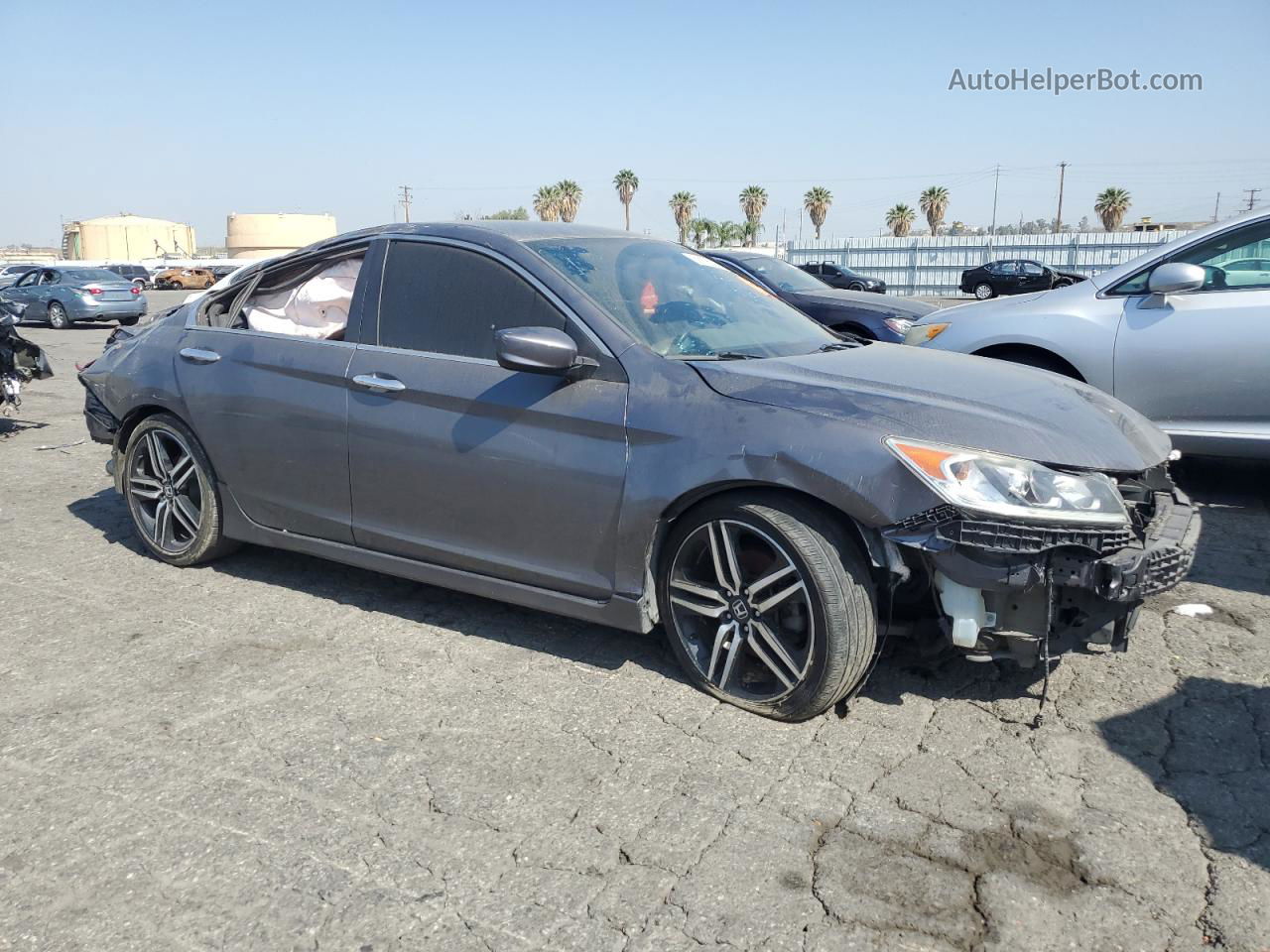 2017 Honda Accord Sport Special Edition Gray vin: 1HGCR2F12HA010325