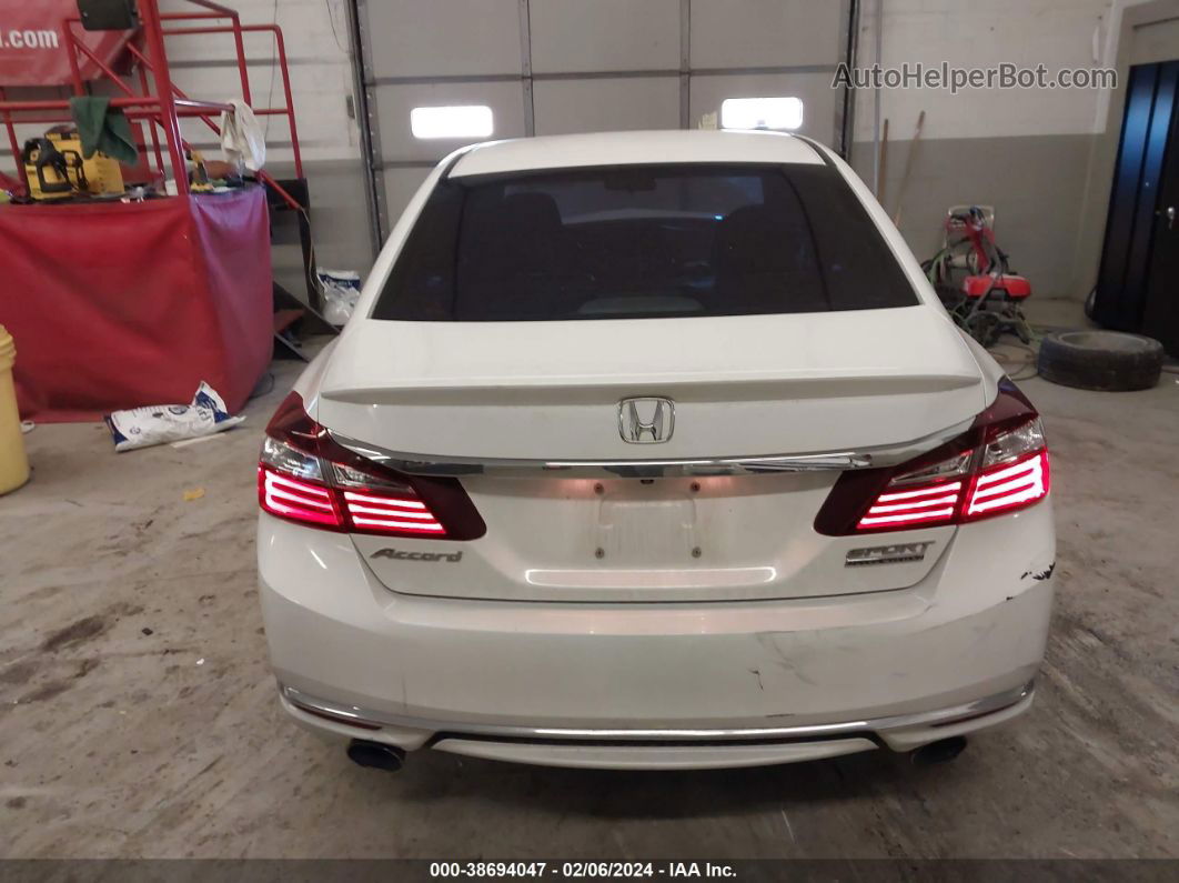 2017 Honda Accord Sport Se White vin: 1HGCR2F12HA062201