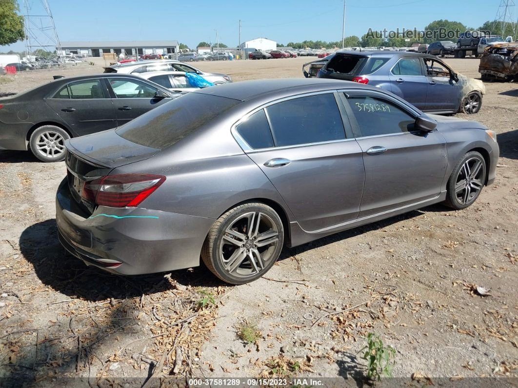 2017 Honda Accord Sport Se Gray vin: 1HGCR2F12HA299710