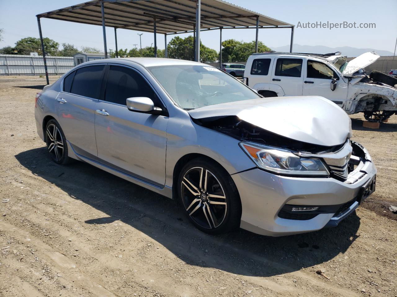 2017 Honda Accord Sport Special Edition Silver vin: 1HGCR2F13HA097488