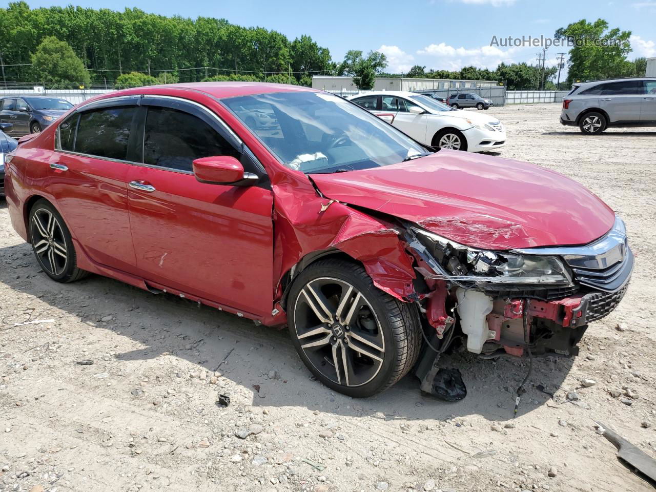 2017 Honda Accord Sport Special Edition Red vin: 1HGCR2F13HA109297