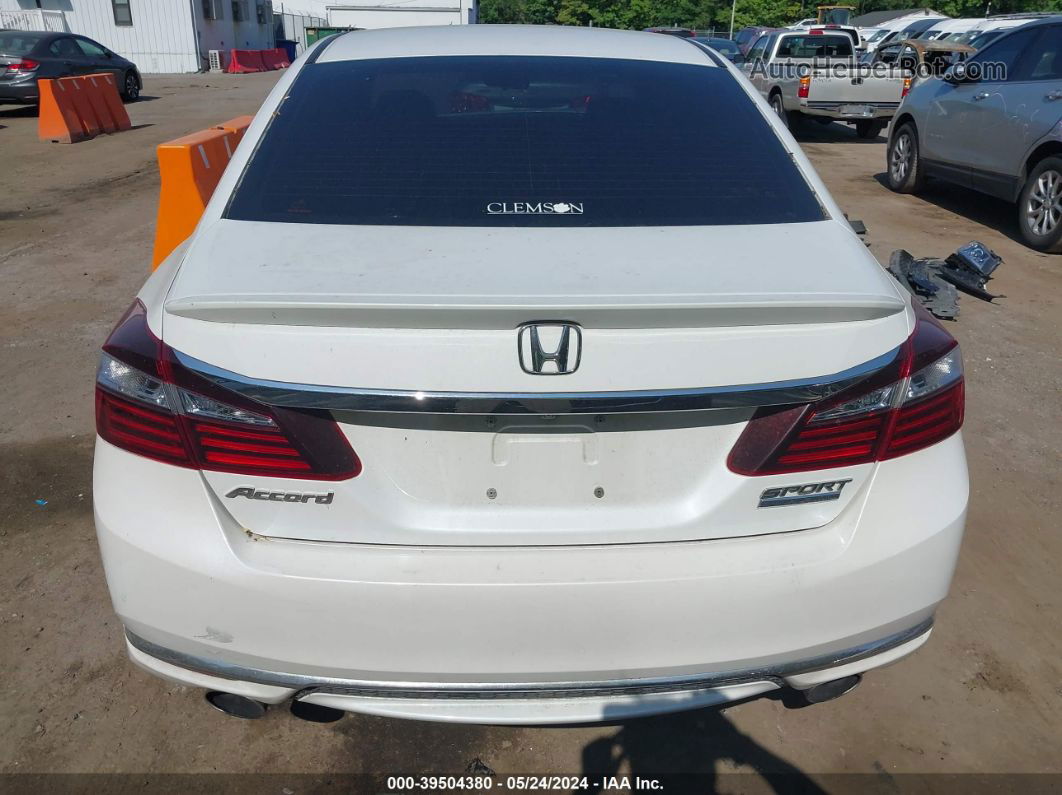 2017 Honda Accord Sport Se Белый vin: 1HGCR2F14HA001741