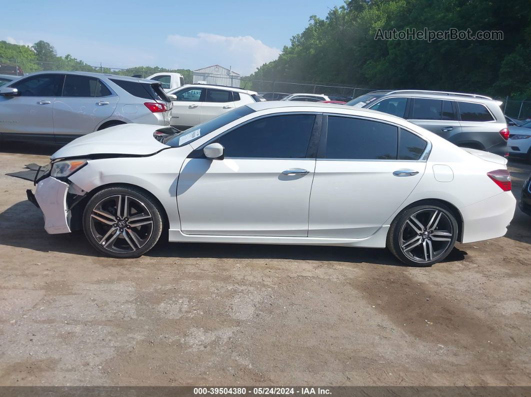 2017 Honda Accord Sport Se White vin: 1HGCR2F14HA001741