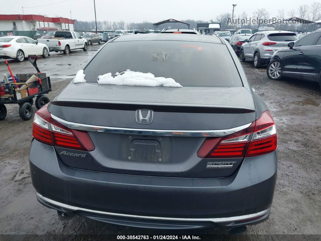 2017 Honda Accord Sport Se Gray vin: 1HGCR2F14HA067934