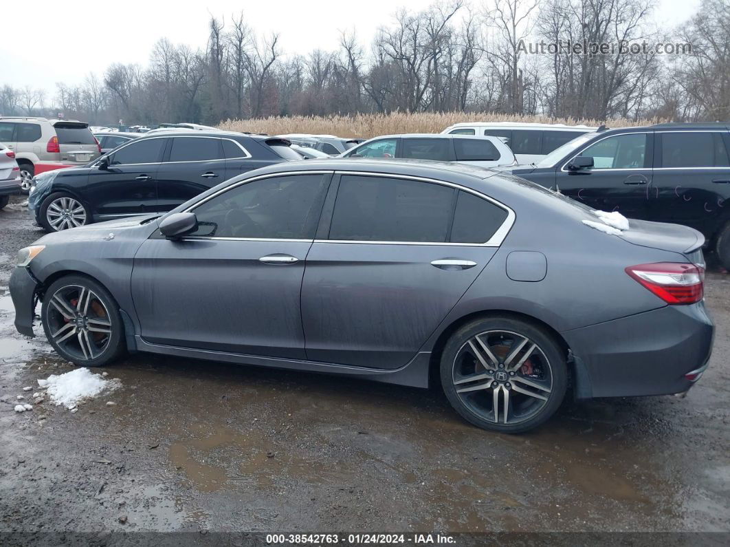 2017 Honda Accord Sport Se Gray vin: 1HGCR2F14HA067934