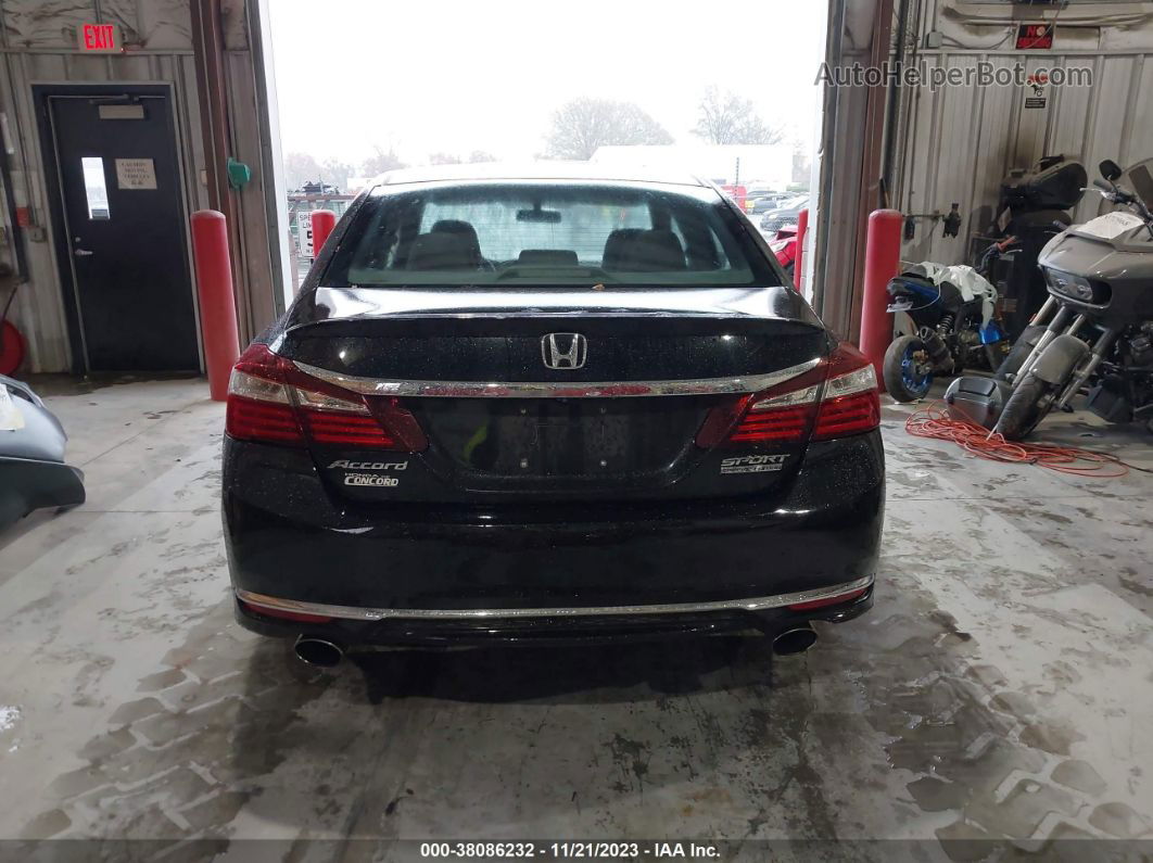 2017 Honda Accord Sport Se Черный vin: 1HGCR2F14HA069599