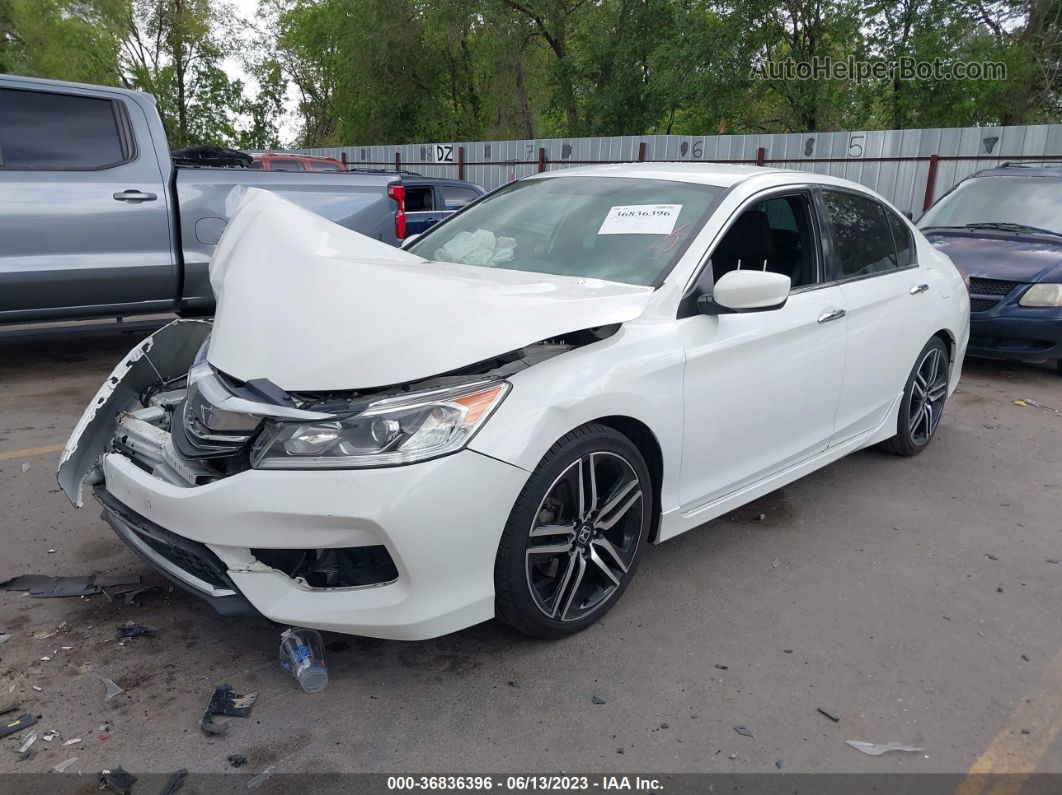 2017 Honda Accord Sedan Sport Se White vin: 1HGCR2F14HA093031