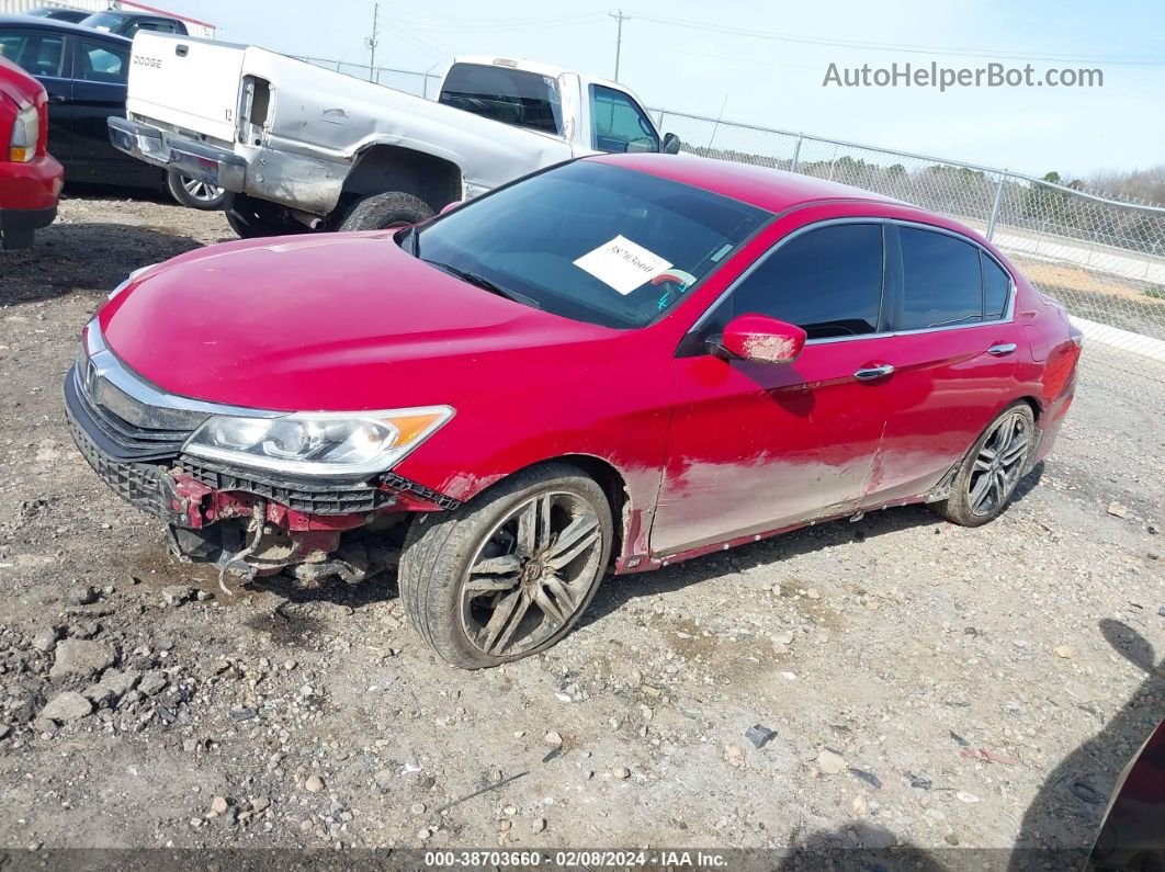 2017 Honda Accord Sport Se Red vin: 1HGCR2F14HA115920