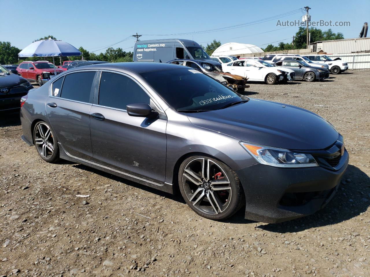 2017 Honda Accord Sport Special Edition Gray vin: 1HGCR2F14HA165345