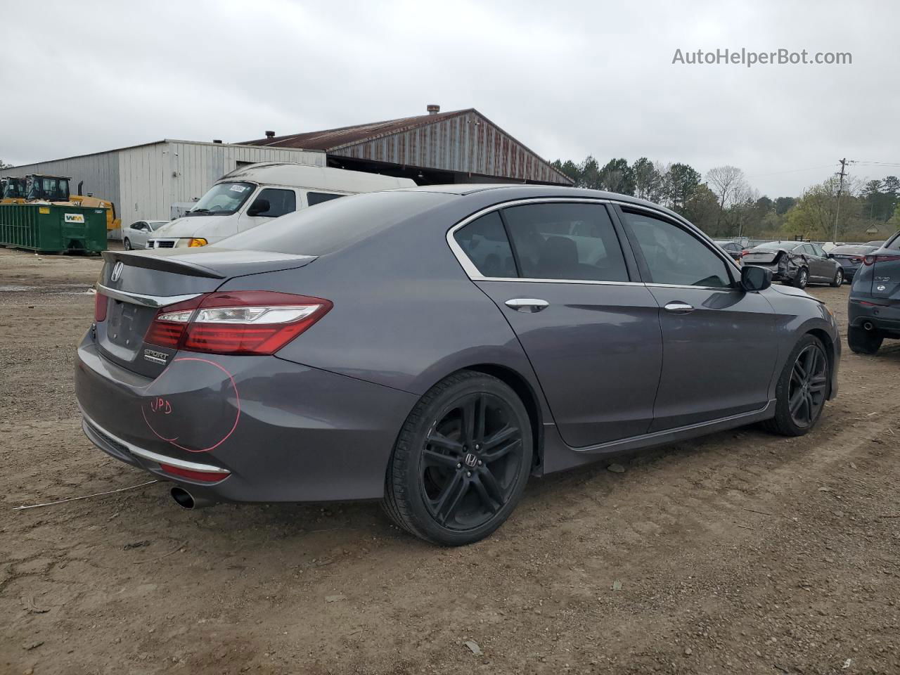 2017 Honda Accord Sport Special Edition Gray vin: 1HGCR2F14HA178693