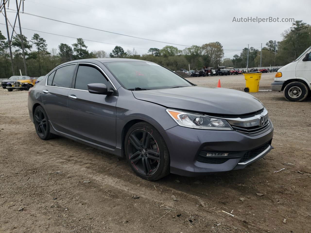 2017 Honda Accord Sport Special Edition Серый vin: 1HGCR2F14HA178693