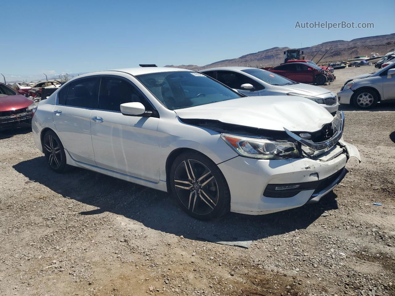 2017 Honda Accord Sport Special Edition White vin: 1HGCR2F15HA040869