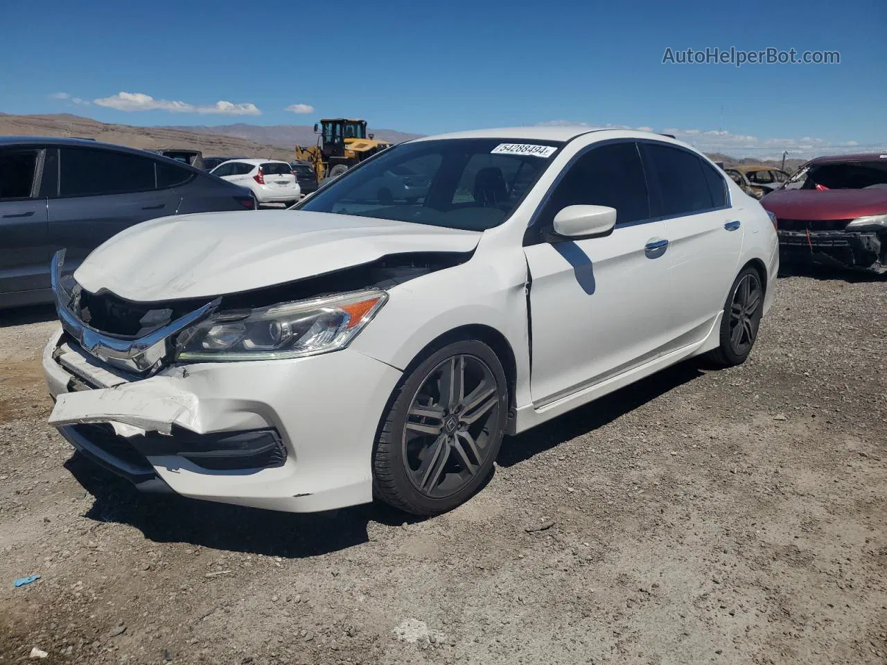 2017 Honda Accord Sport Special Edition White vin: 1HGCR2F15HA040869