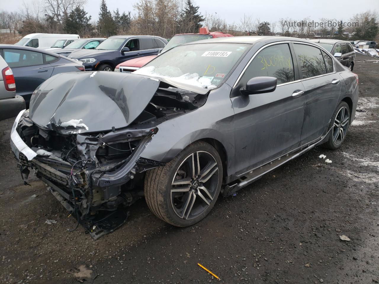 2017 Honda Accord Sport Special Edition Gray vin: 1HGCR2F15HA119362