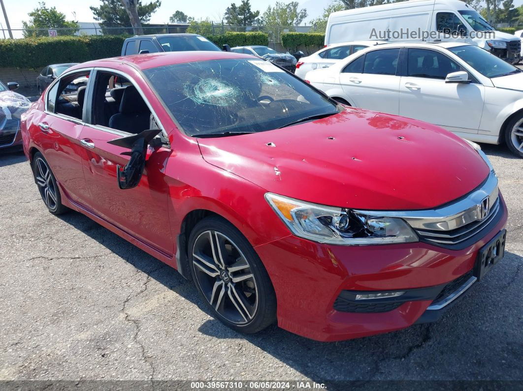 2017 Honda Accord Sport Se Red vin: 1HGCR2F15HA251179