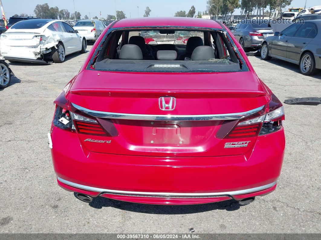 2017 Honda Accord Sport Se Red vin: 1HGCR2F15HA251179