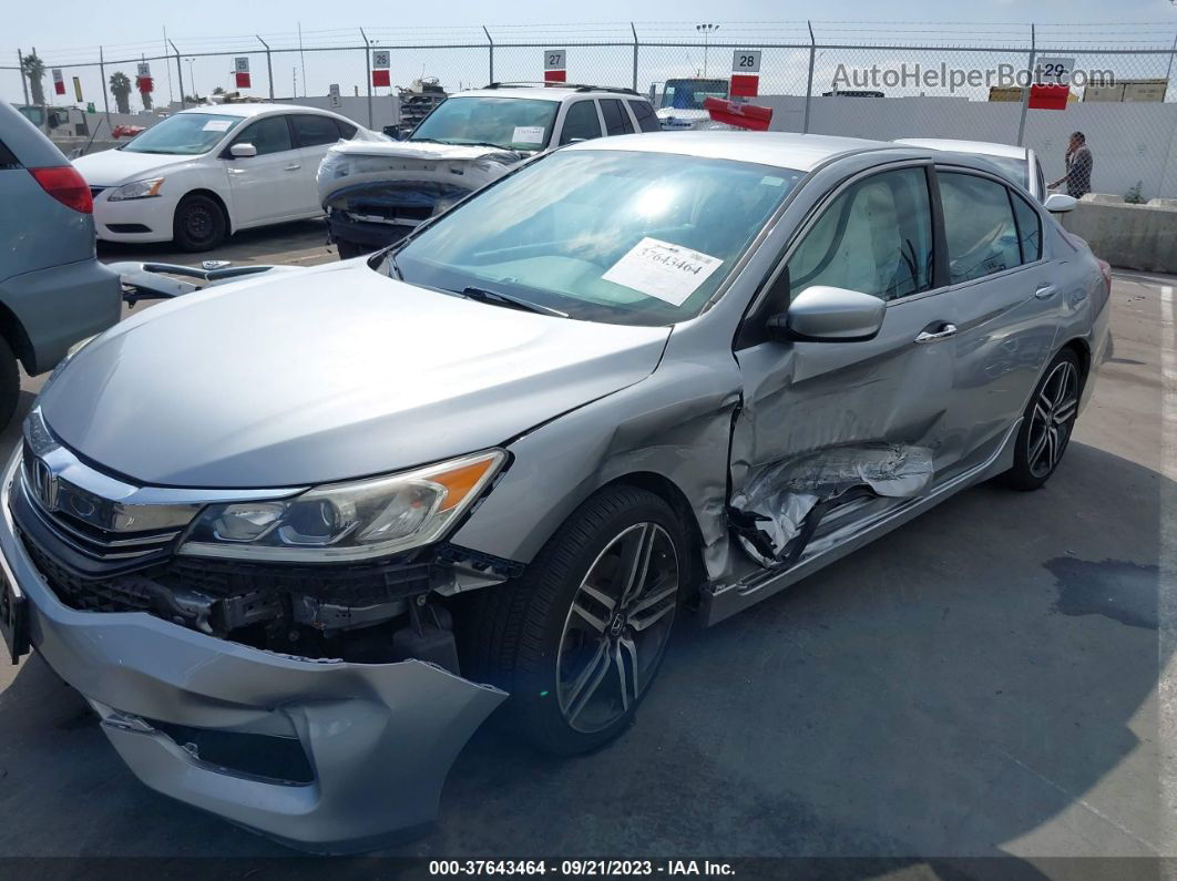 2017 Honda Accord Sedan Sport Se Silver vin: 1HGCR2F16HA042100