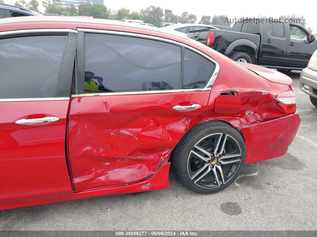 2017 Honda Accord Sport Se Red vin: 1HGCR2F16HA063416