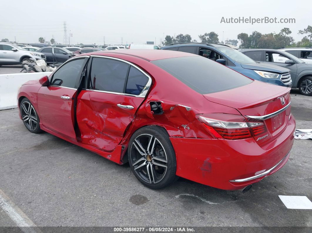 2017 Honda Accord Sport Se Красный vin: 1HGCR2F16HA063416