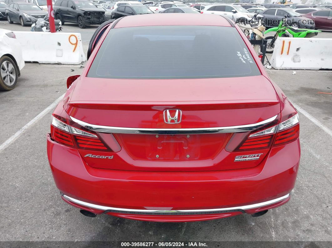 2017 Honda Accord Sport Se Red vin: 1HGCR2F16HA063416