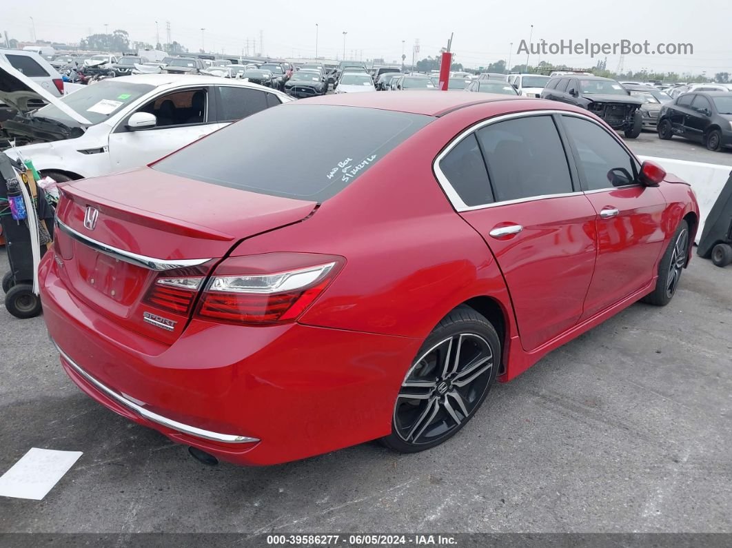 2017 Honda Accord Sport Se Red vin: 1HGCR2F16HA063416