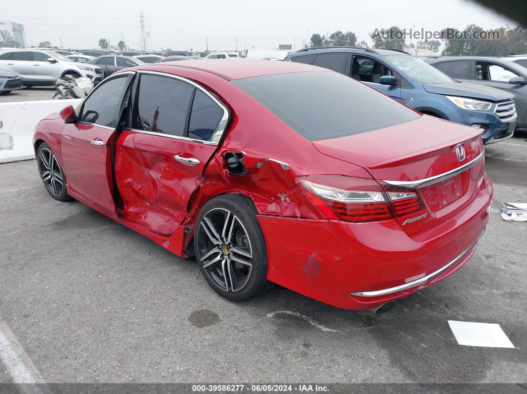 2017 Honda Accord Sport Se Red vin: 1HGCR2F16HA063416