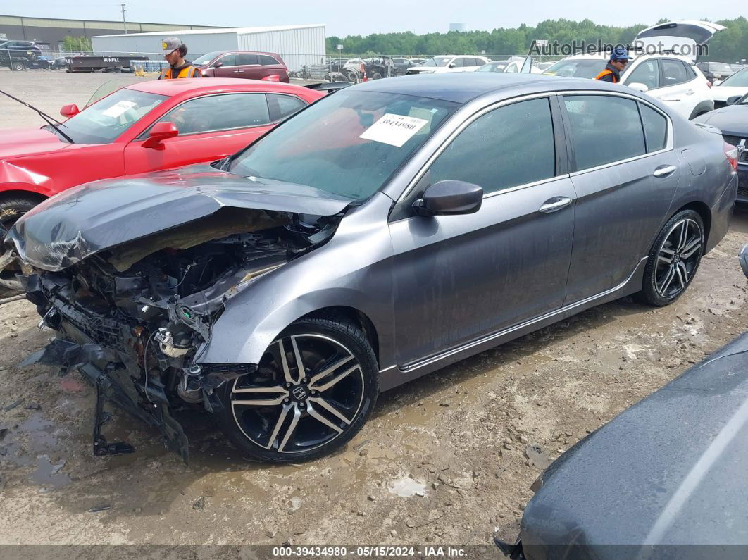 2017 Honda Accord Sport Se Gray vin: 1HGCR2F16HA119340