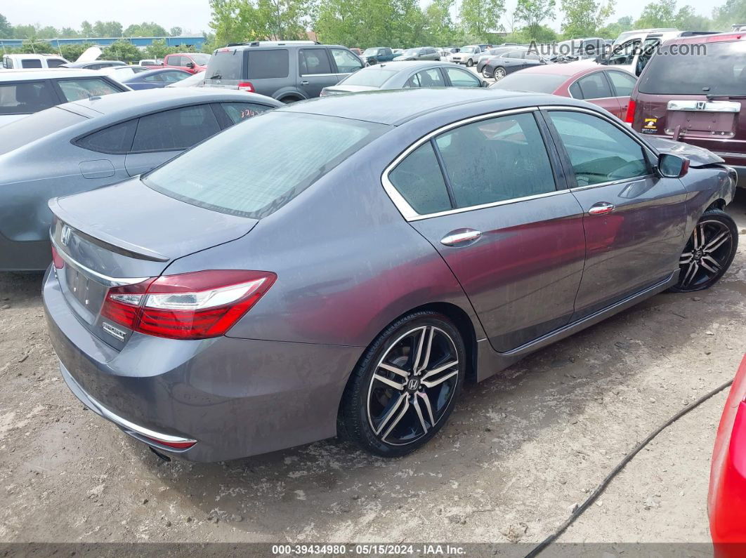 2017 Honda Accord Sport Se Gray vin: 1HGCR2F16HA119340