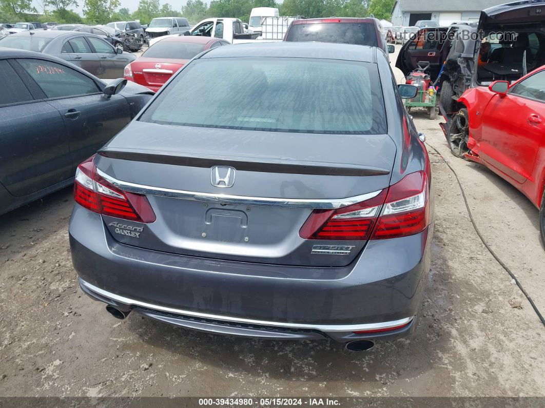 2017 Honda Accord Sport Se Gray vin: 1HGCR2F16HA119340