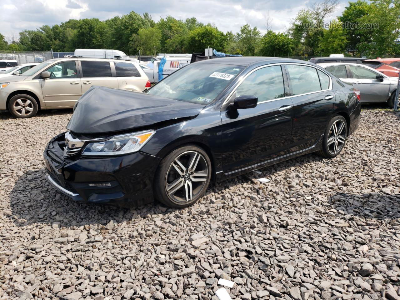 2017 Honda Accord Sport Special Edition Black vin: 1HGCR2F16HA230969