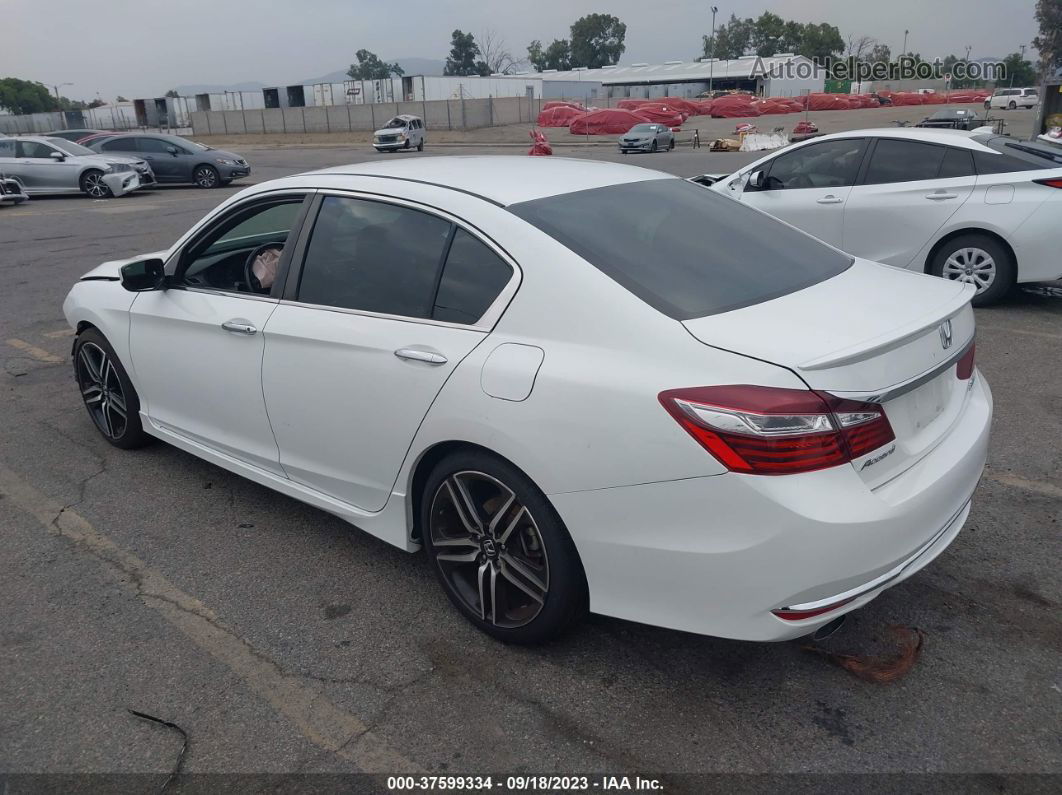 2017 Honda Accord Sedan Sport Se White vin: 1HGCR2F17HA038928