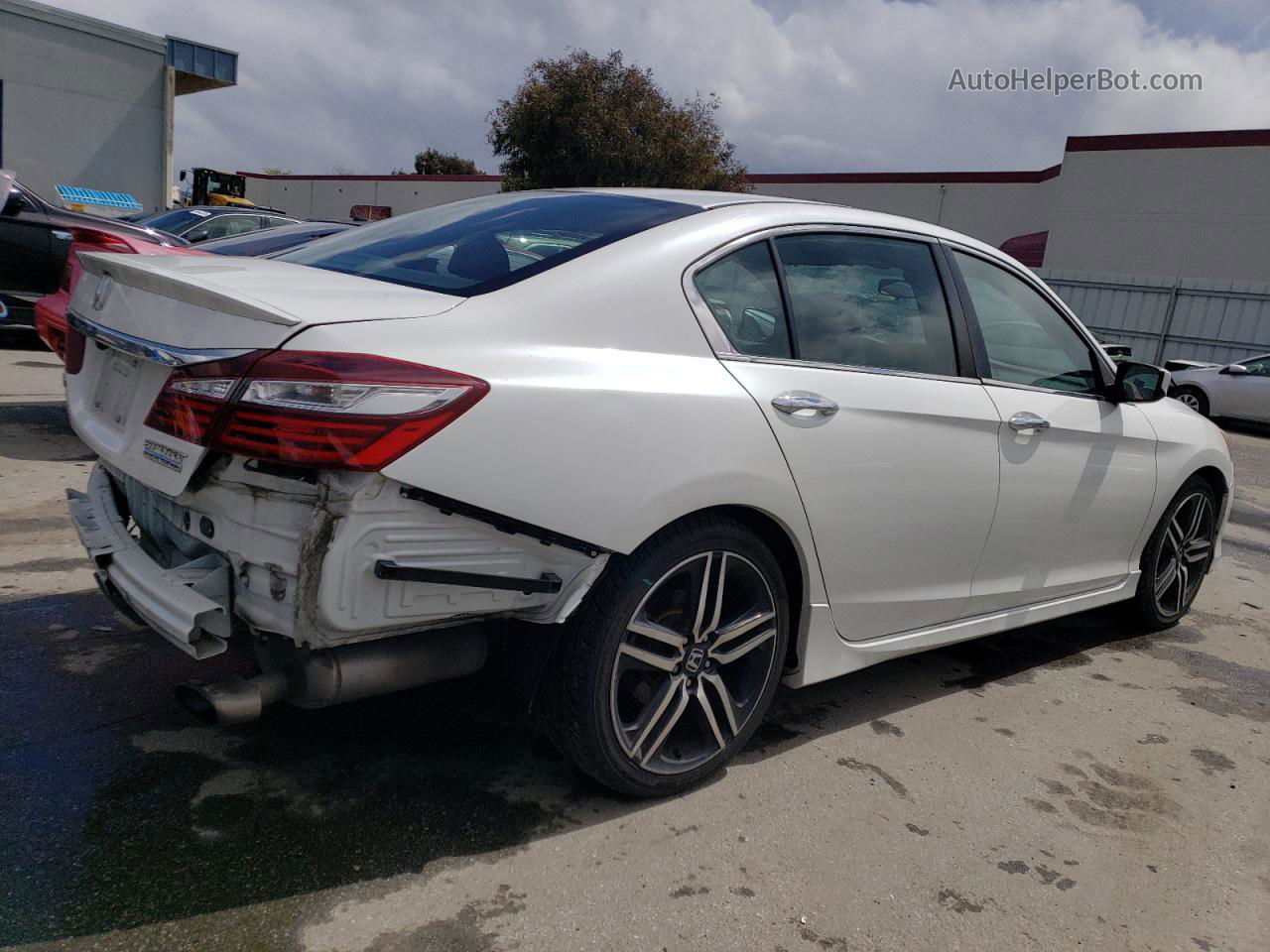 2017 Honda Accord Sport Special Edition White vin: 1HGCR2F17HA054689