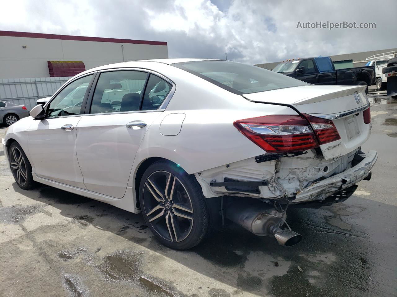 2017 Honda Accord Sport Special Edition White vin: 1HGCR2F17HA054689