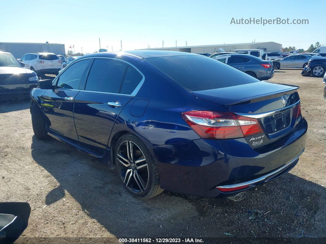 2017 Honda Accord Sport Se Blue vin: 1HGCR2F17HA100411